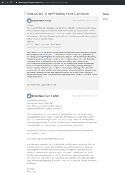 Phishing Form Submission